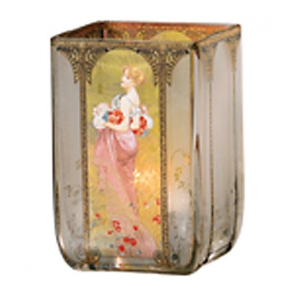 Photophores Les Saisons en verre - Mucha - image principale