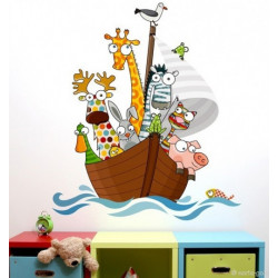 Sticker animaux C'est la fête 2, déco chambre enfant et bébé – Série-Golo