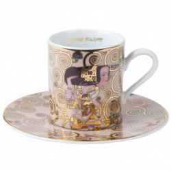 Tasse expresso "L'Attente" en porcelaine - Klimt