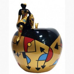 Sculpture Pomme Diva Miranda Gold - Déesse (tailles:M-L)