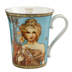 Mug "Printemps 1900" en porcelaine - Alphonse Mucha