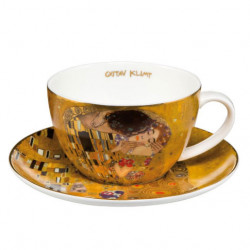Tasse à thé en porcelaine "Le Baiser" de Gustav Klimt