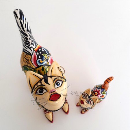 Chat Kitty taille L en résine - Tom's Drag - vue alternative